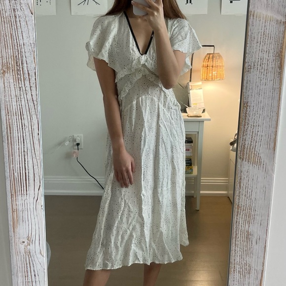 maje silk dress with star patterns size 34 - Picture 1 of 4